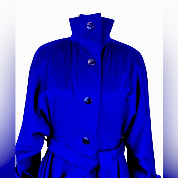 PIAZZA SEMPIONE WOOL/CASHMERE EXTRA LONG COAT IN NAVY - Picture 2 of 12